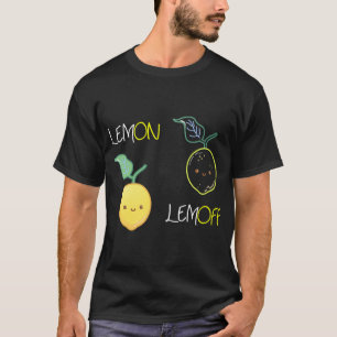 Funny Lemon Lemoff Pun Vegan Fruit Lover Vegan Wom T-Shirt