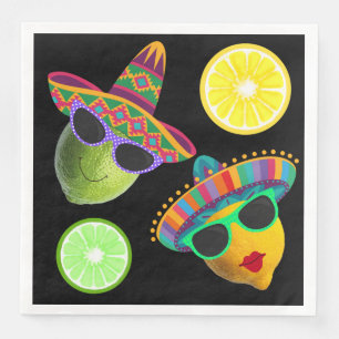 Funny Lemon Lime Party Napkin