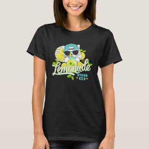 Funny Lemonade Stand CEO Cute Cat Lemon Juice Busi T-Shirt