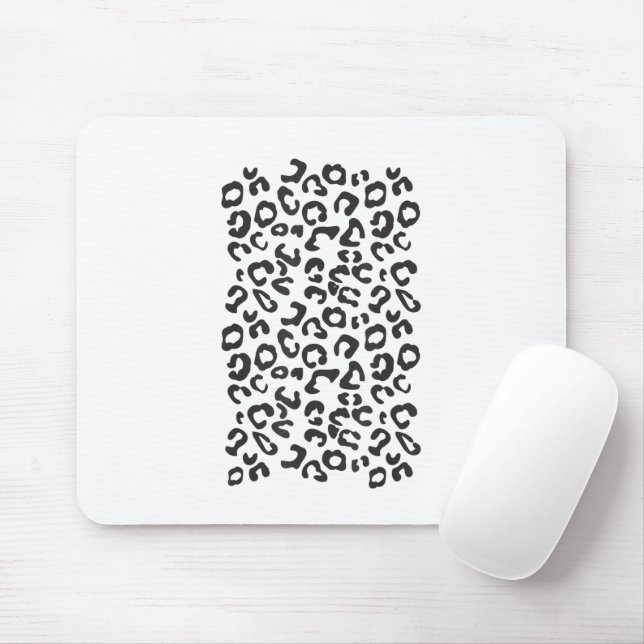 Funny Leopard Animal Mouse Pad (With Mouse)