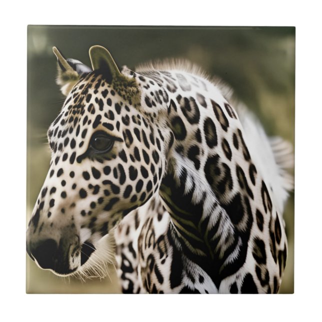 Funny Leopard Appaloosa Ceramic Tile (Front)