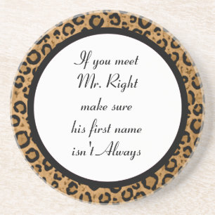 Funny Leopard Coaster