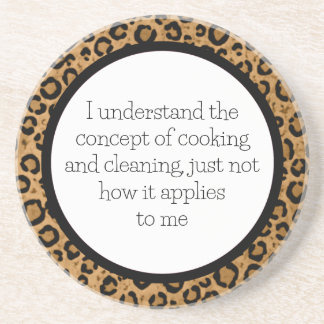 Funny Leopard Coaster