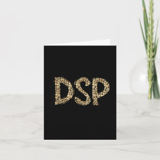 Funny leopard dsp direct support professional week card