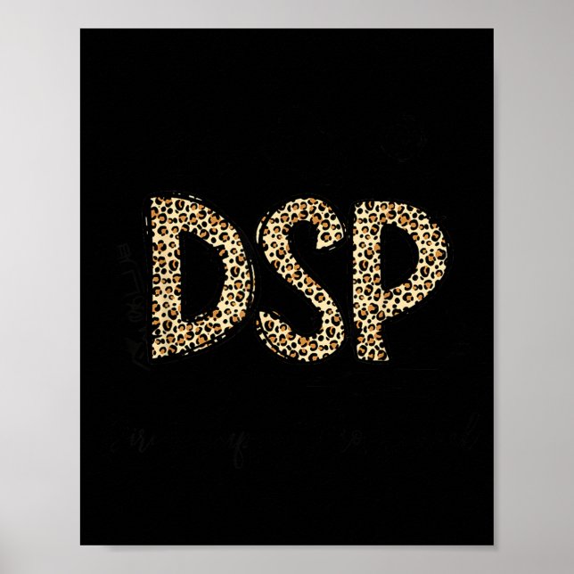 Funny leopard dsp direct support professional week poster (Front)