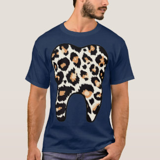 Funny Leopard Leo Dental Hygienist th Assistant De T-Shirt