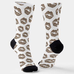 Funny Leopard Lips Socks