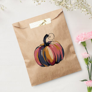 Funny Leopard Pumpkin Halloween Fall Favour Bag