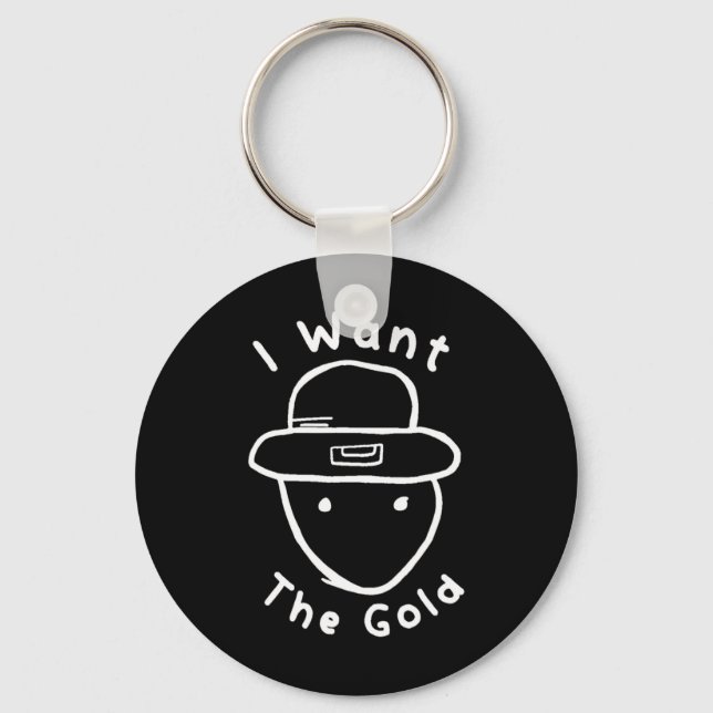Funny Leprechaun Amateur Sketch Meme St Patricks D Key Ring (Front)
