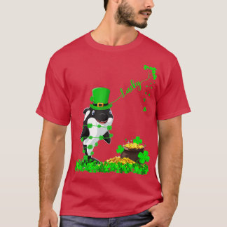 Funny Leprechaun Hat Lucky Orca Fish St  T-Shirt