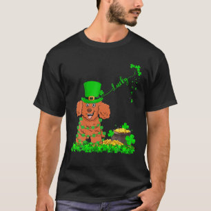 Funny Leprechaun Hat Lucky Toy Poodle Dog St. Patr T-Shirt