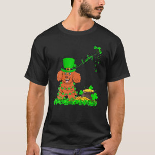 Funny Leprechaun Hat Lucky Toy Poodle Dog St Patri T-Shirt
