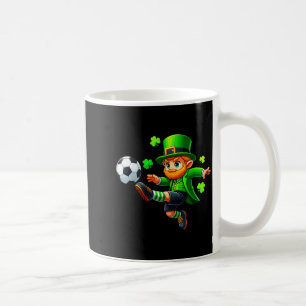 Funny Leprechaun Irish Soccer St Patricks Men Boy Coffee Mug