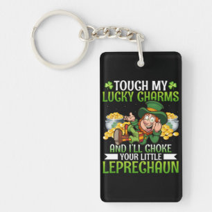 Funny Leprechaun Lucky Charms St Patrick’s Day Key Ring