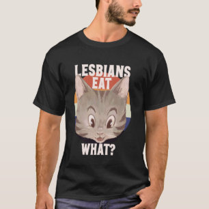 Funny Lesbian Cat Lover LGBTQ Pun Meme Cat Mum T-Shirt