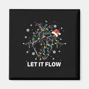 Funny Let It Flow Anatomy Heart Cardiac Nurse Sant Magnet