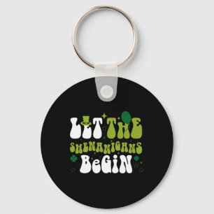 Funny Let The Shenanigans Begin Boys Girls St Patr Key Ring