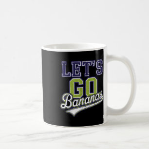 Funny Lets Go Bananas Cute Banana Fruits Lover Ban Coffee Mug