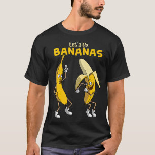 Funny Let's Go Bananas Gift Kids Boys Girls Cute F T-Shirt