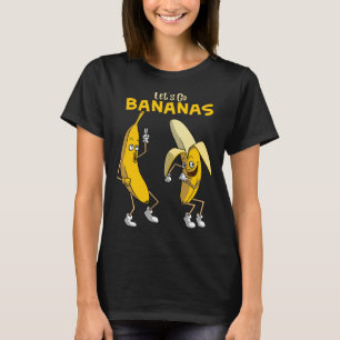 Funny Let's Go Bananas Gift Kids Boys Girls Cute F T-Shirt