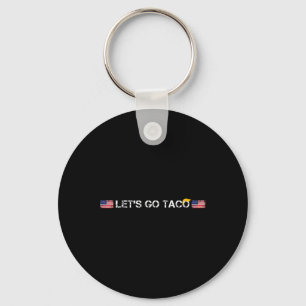 Funny Let's Go Taco 52 Key Ring