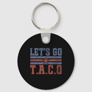 Funny Let's Go Taco 58 Key Ring