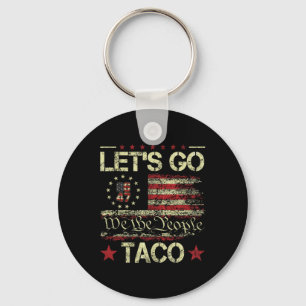 Funny Let's Go Taco 7 Key Ring
