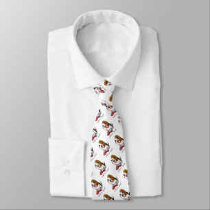 Funny Let's Go! Walk Basset Hound (tri-color 1) Tie