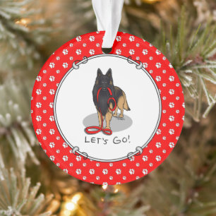Funny Let's Go! Walk Belgian Tervuren (original) Ornament