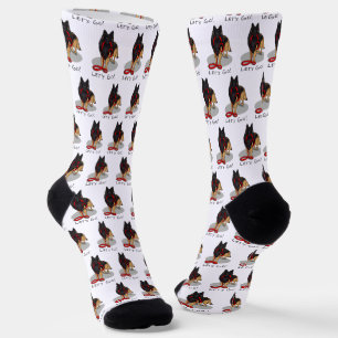 Funny Let's Go! Walk Belgian Tervuren (original) Socks
