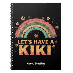 Funny "Let's Have a Kiki" LGBT Trans Gender Retro Notebook
