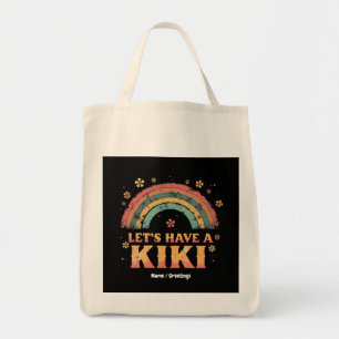 Funny "Let's Have a Kiki" LGBT Trans Gender Retro  Tote Bag