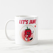 Funny let's jam quote strawberry cartoon