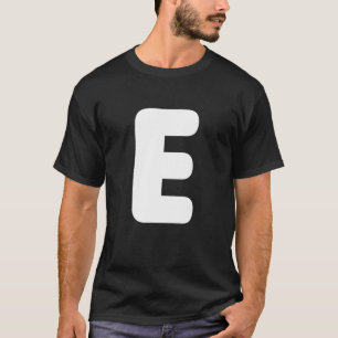 Funny Letter E Groups Family Outfit for Halloween  T-Shirt