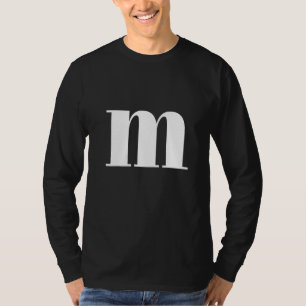 Funny Letter M Chocolate Candy Halloween Team Grou T-Shirt