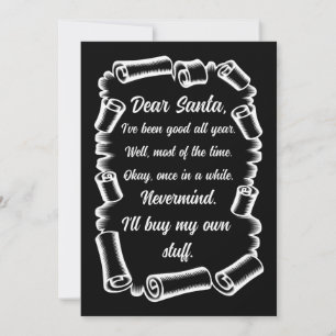 Funny Letter to Santa Christmas Xmas gifts