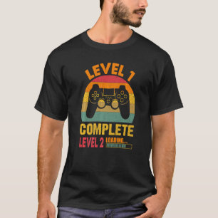Funny Level 1 Complete Vintage Retro 1st Wedding A T-Shirt