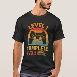Funny Level 1 Complete Vintage Retro 1St Wedding A T-Shirt