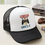 Funny Levelled Up to Uncle Retro Gamer Quote Trucker Hat<br><div class="desc">This funny “Levelled Up to Uncle” design features a distressed game controller graphic and bold retro-style text. It is a great fit for gaming fans celebrating a new uncle milestone or a baby reveal moment. The vintage look gives the design a playful, nostalgic feel while keeping the message clear and...</div>
