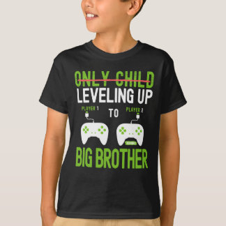 Funny Levelling Up To Big Brother Gamer Sayings T-Shirt