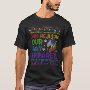 Funny LGBT Don We Now Our Gay Apparel Rainbow Gay T-Shirt