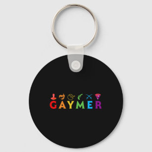 Funny Lgbt Pride Gay Gamer Video Game Lover Key Ring