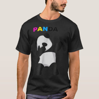 Funny LGBTQ Pansexual Pride Panda T-Shirt