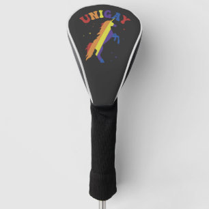 Funny LGBTQ Unigay Magical Unicorn Pride Month Golf Head Cover