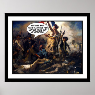 Funny Liberty Leading the People Poster