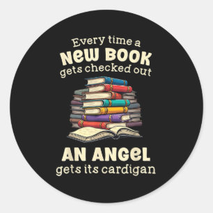 Funny Librarian Quote For Library Nerd  Classic Round Sticker
