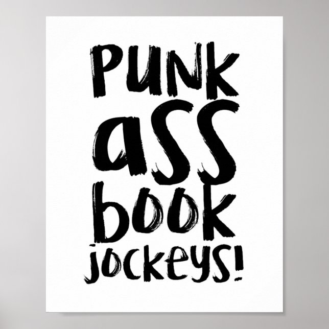 Funny Librarian Quote Poster (Front)