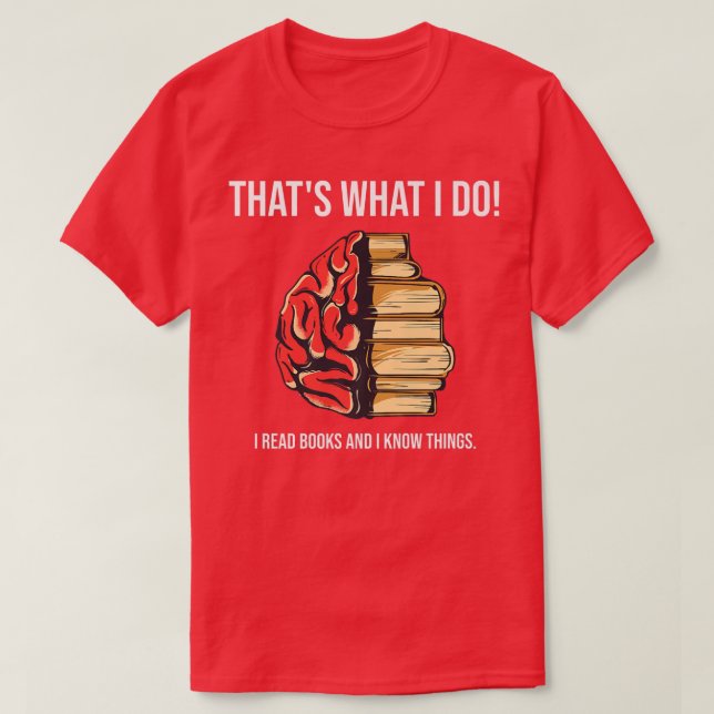 Funny Librarian Teacher Writer Reading Book Lover  T-Shirt (Design Front)