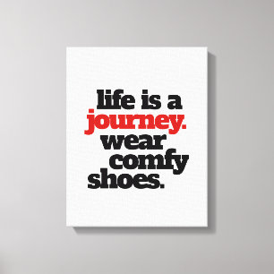 Funny Life is a Journey ... Canvas Print