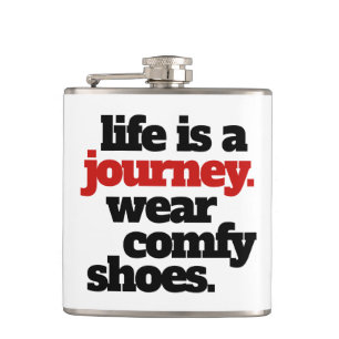 Funny Life is a Journey ... Hip Flask